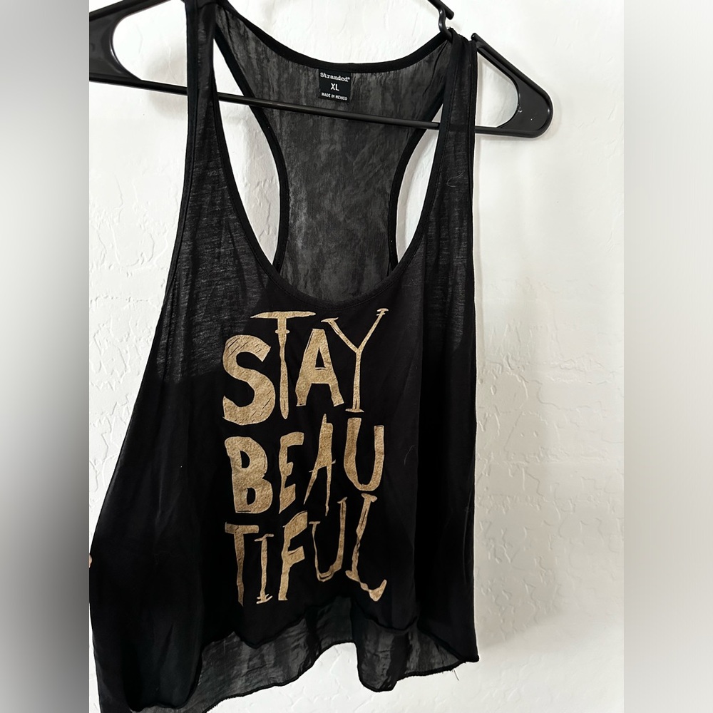 Black tank top